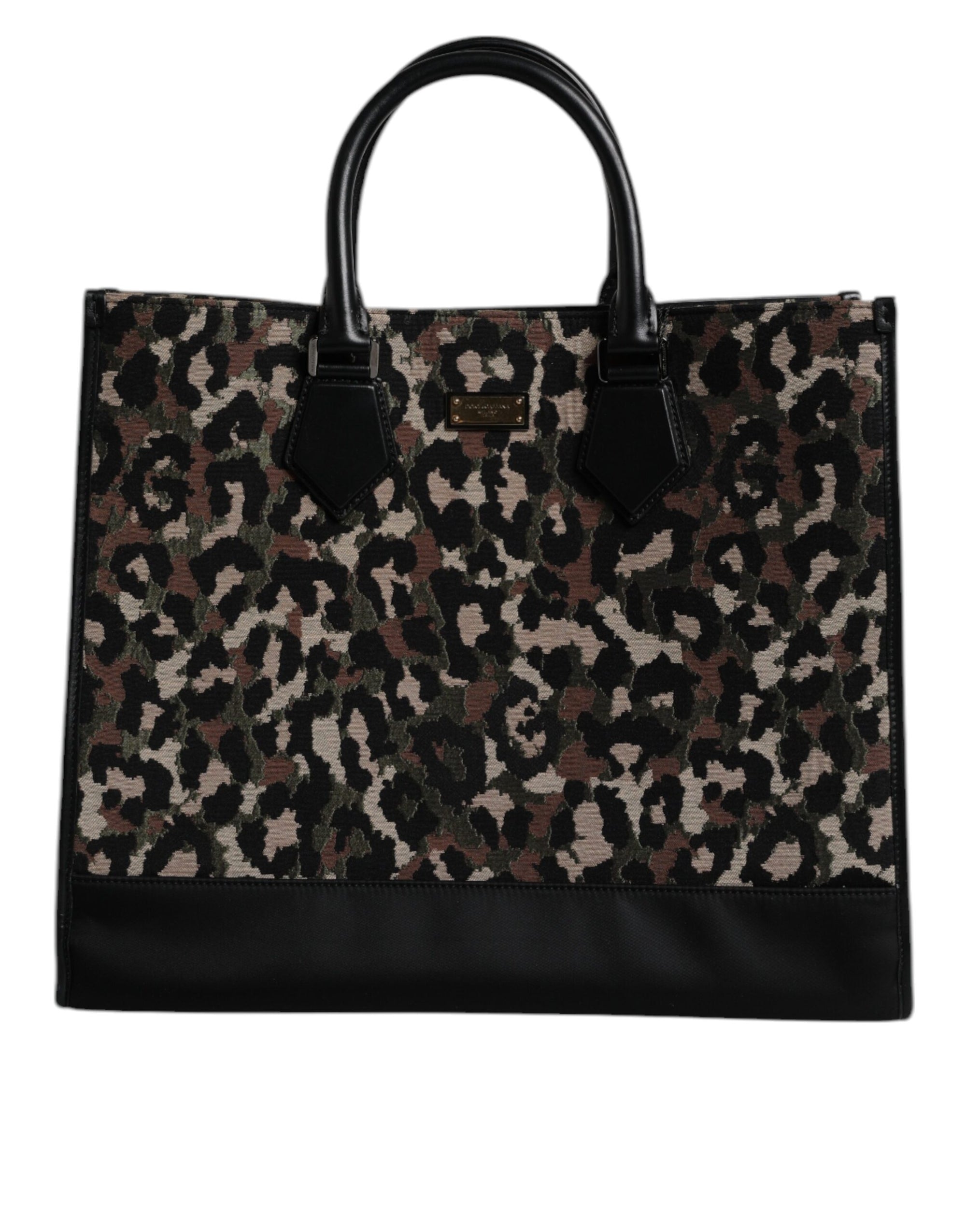 Sac cabas à bandoulière Dolce &amp; Gabbana multicolore motif léopard