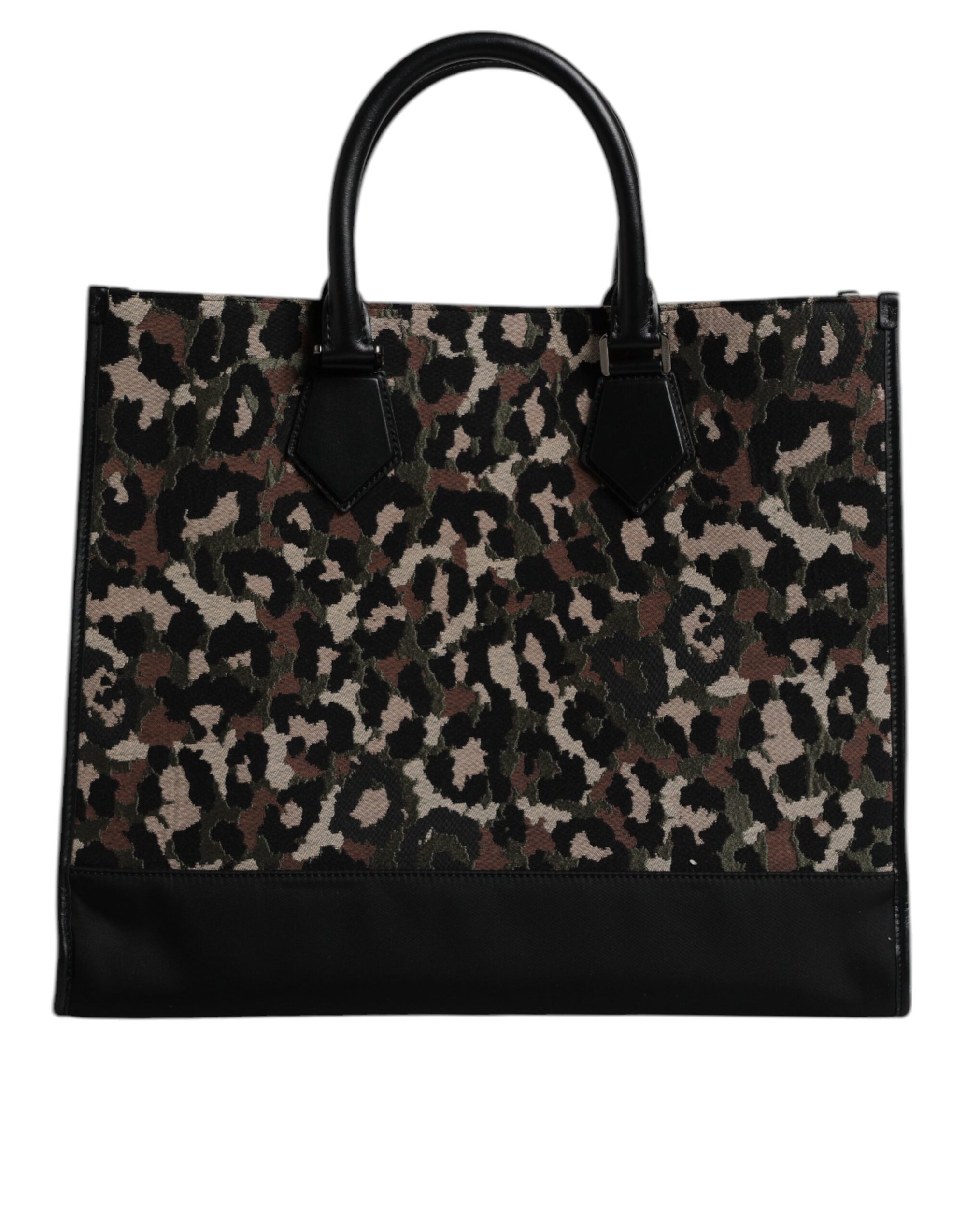 Sac cabas à bandoulière Dolce &amp; Gabbana multicolore motif léopard