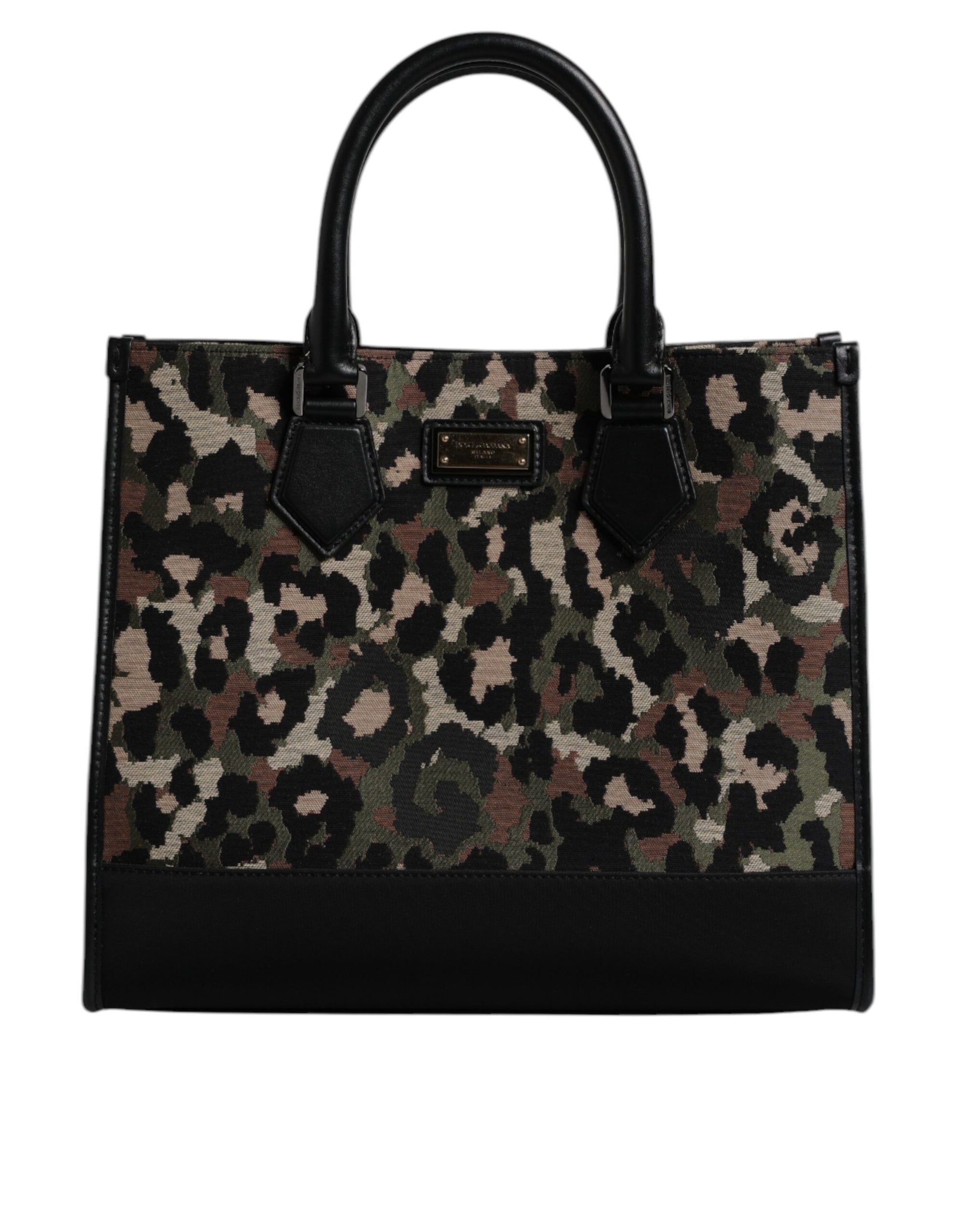 Sac cabas à bandoulière Dolce &amp; Gabbana multicolore motif léopard