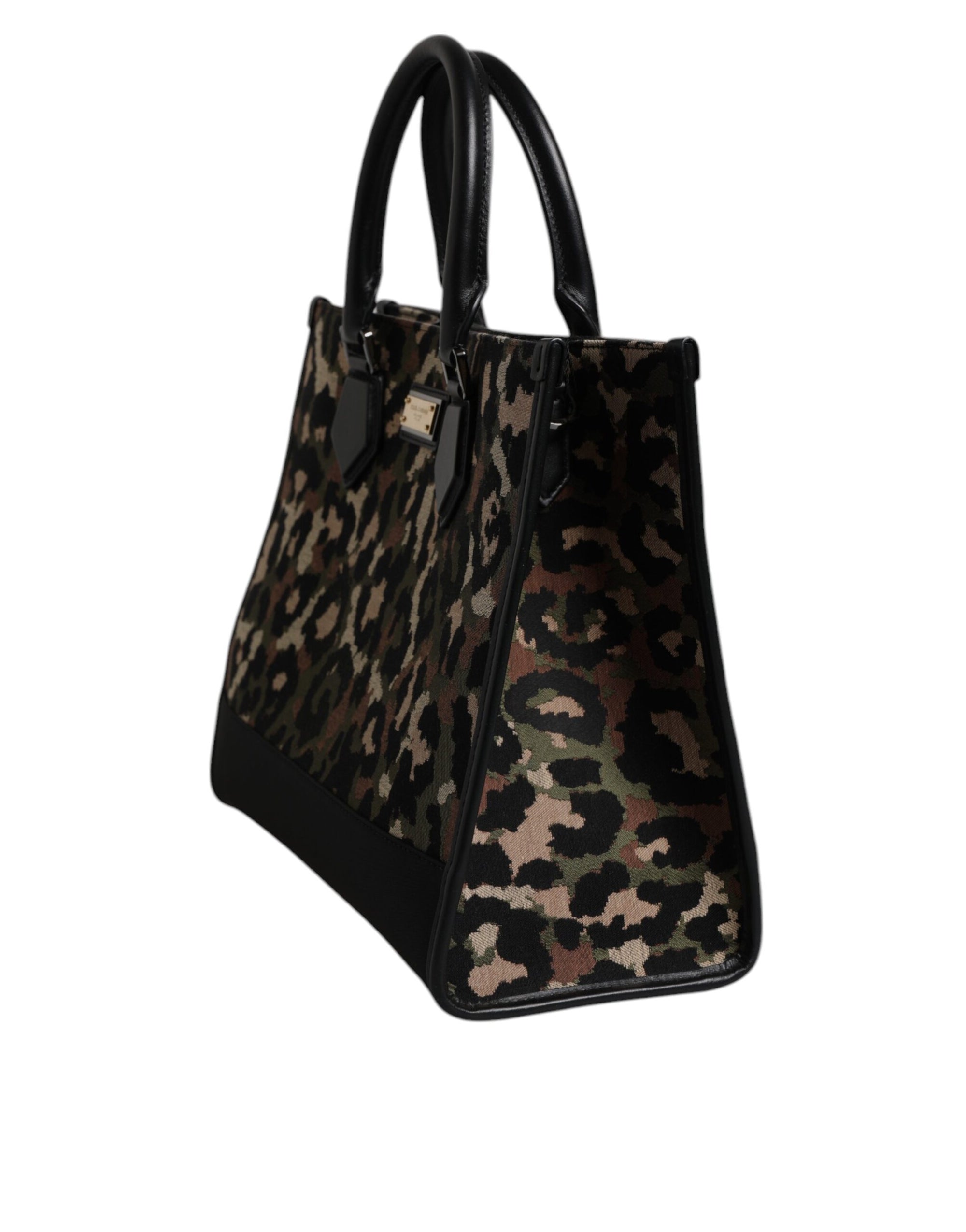 Sac cabas à bandoulière Dolce &amp; Gabbana multicolore motif léopard
