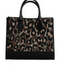 Sac cabas à bandoulière Dolce &amp; Gabbana multicolore motif léopard