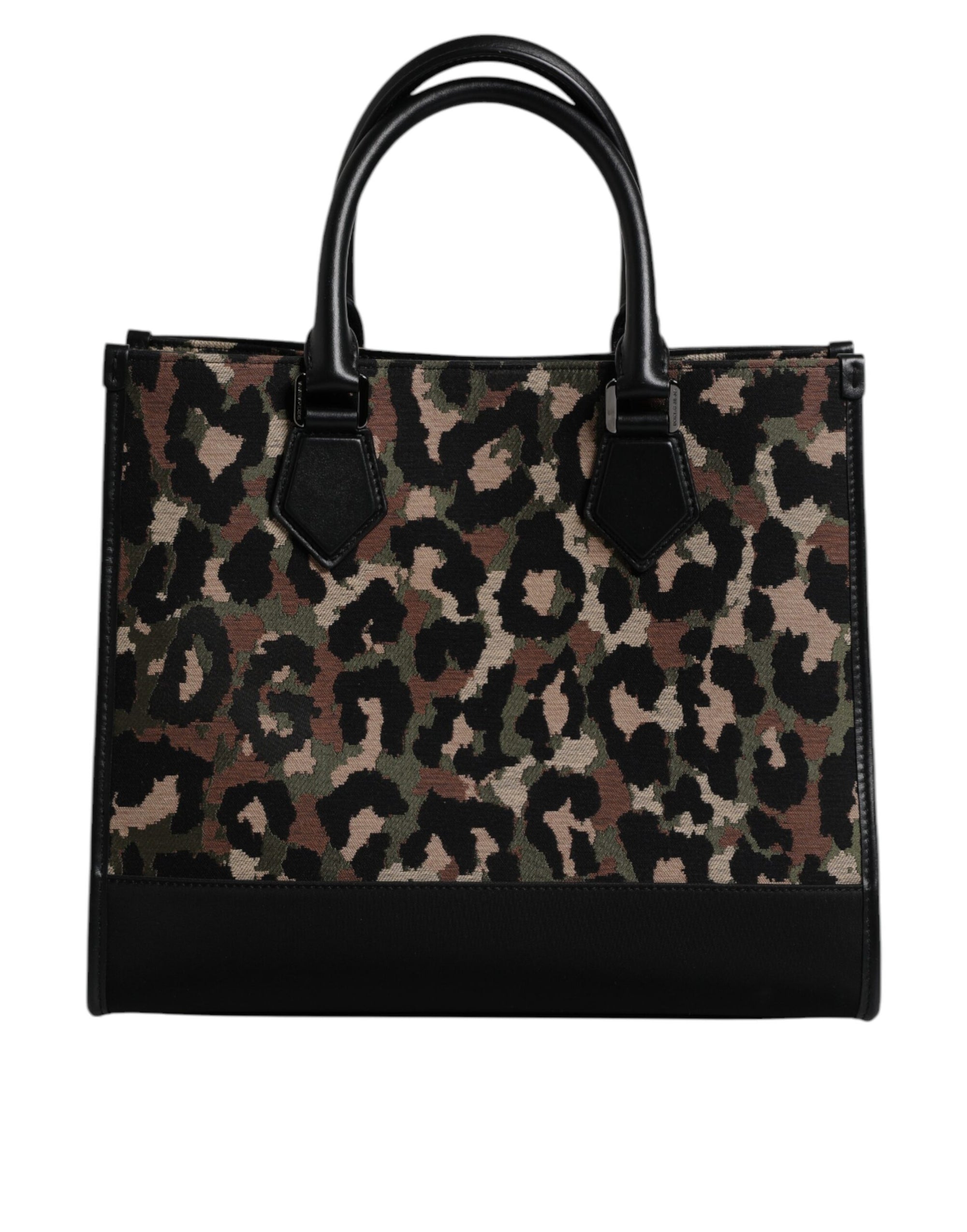 Sac cabas à bandoulière Dolce &amp; Gabbana multicolore motif léopard