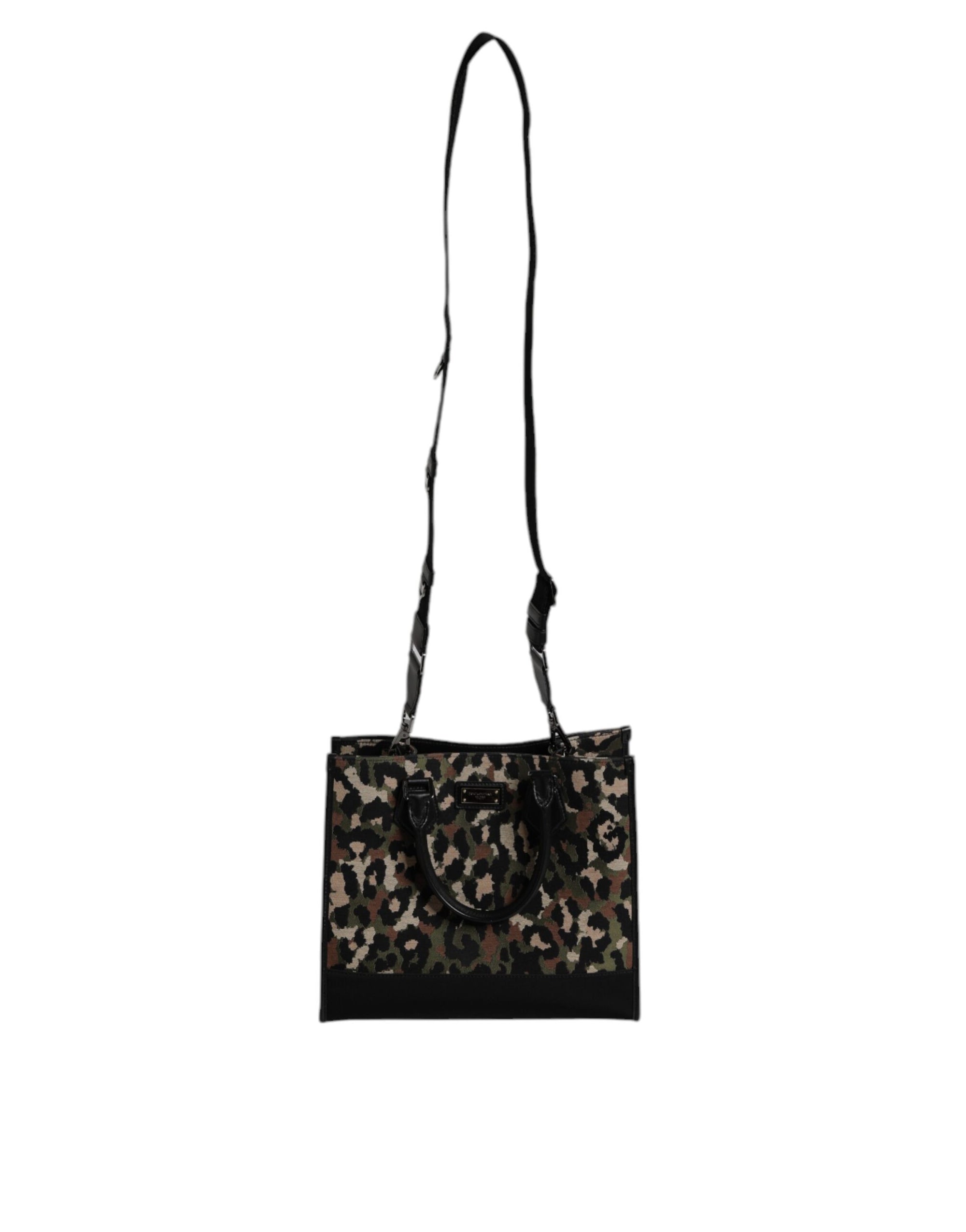 Sac cabas à bandoulière Dolce &amp; Gabbana multicolore motif léopard