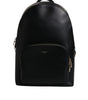 Dolce & Gabbana Black DG Leather Logo Print Travel Back Pack Bag