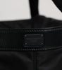 Dolce & Gabbana Black Nylon White Iconic Logo Shoulder Bucket Bag