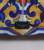 Sac à dos de voyage en nylon imprimé majolique multicolore Dolce & Gabbana