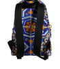Sac à dos de voyage en nylon imprimé majolique multicolore Dolce & Gabbana