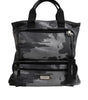 Dolce & Gabbana Black Camouflage Shoulder Strap Logo Plaque Bag