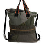 Dolce & Gabbana Military Green Patchwork Rucksack Backpack Bag