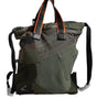Dolce & Gabbana Military Green Patchwork Rucksack Backpack Bag