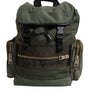 Dolce & Gabbana Military Green Patchwork Travel Backpack Bag