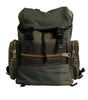 Dolce & Gabbana Military Green Patchwork School Backpack Bag