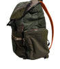 Sac à dos de voyage patchwork vert militaire Dolce & Gabbana
