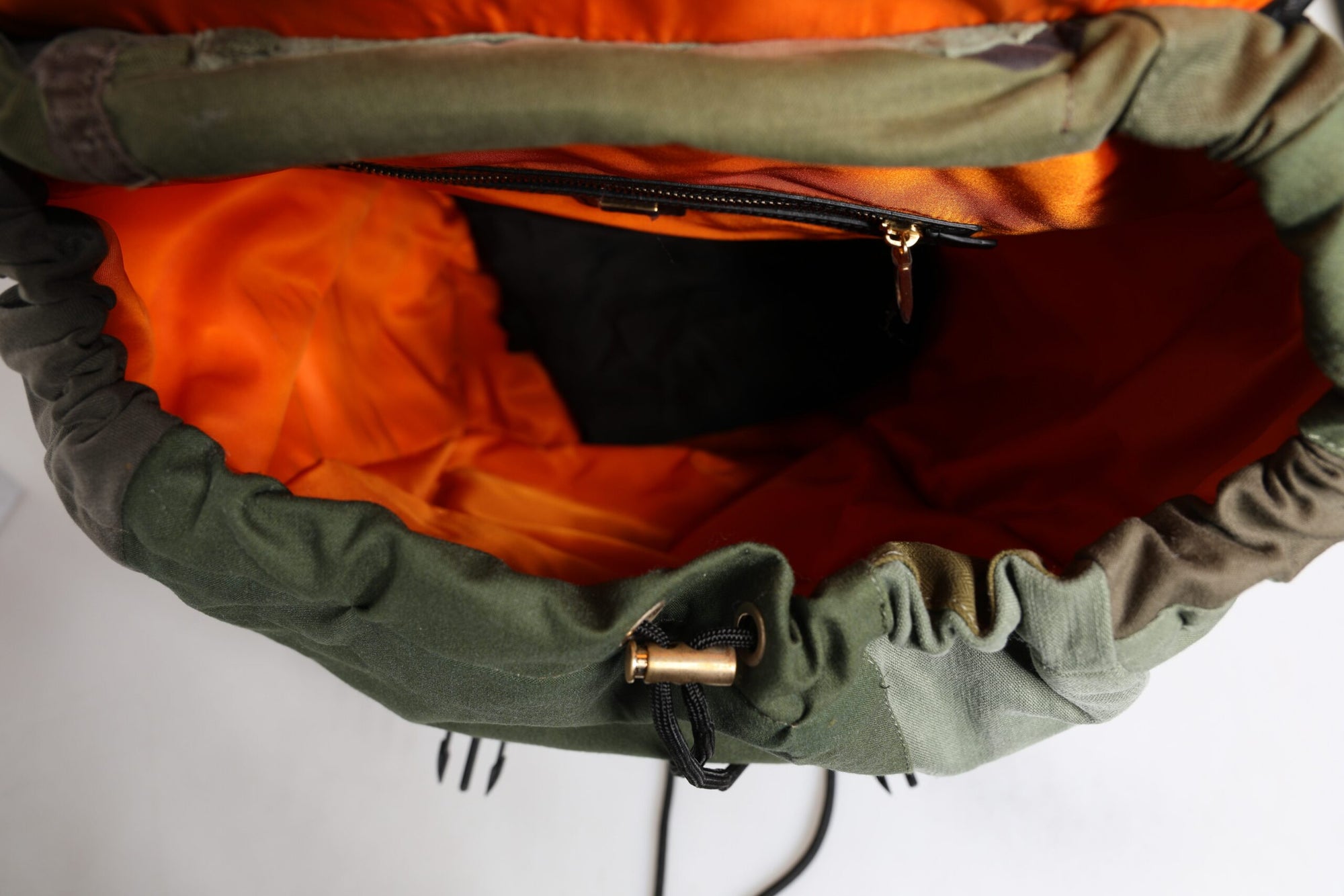 Sac à dos de voyage patchwork vert militaire Dolce & Gabbana