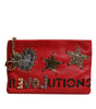 Pochette en cuir ornée Dolce &amp; Gabbana Red Revolutions