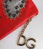 Pochette en cuir ornée Dolce &amp; Gabbana Red Revolutions