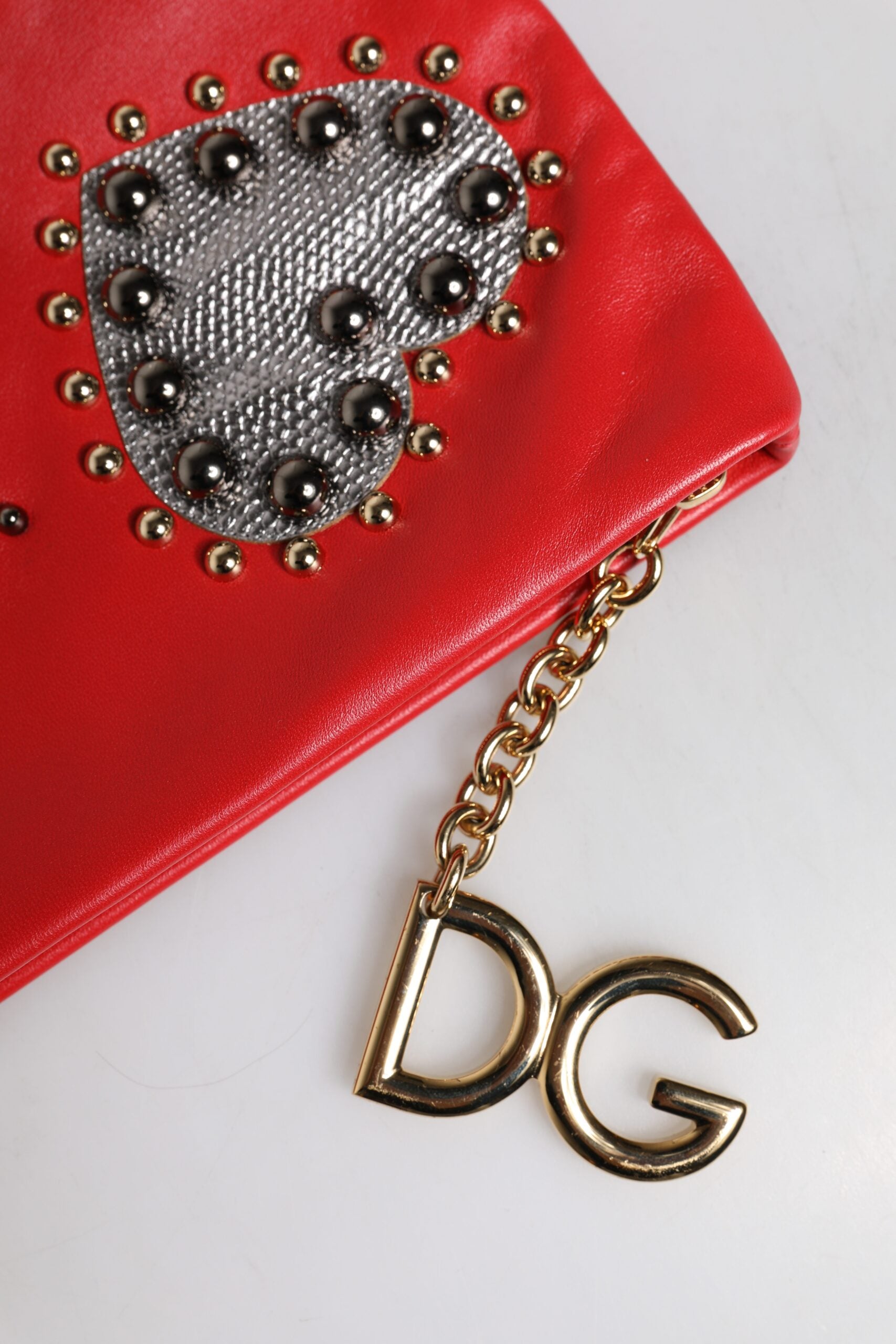 Pochette en cuir ornée Dolce &amp; Gabbana Red Revolutions
