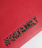 Pochette en cuir ornée Dolce &amp; Gabbana rouge #DGFamily