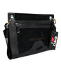 Dolce & Gabbana Black PVC Leather Pouch Shoulder Strap Bag