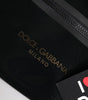 Dolce & Gabbana Black PVC Leather Pouch Shoulder Strap Bag