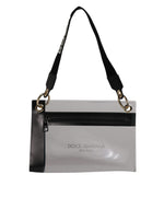 Dolce &amp; Gabbana Clear PVC Leather Pouch Shoulder Strap Bag