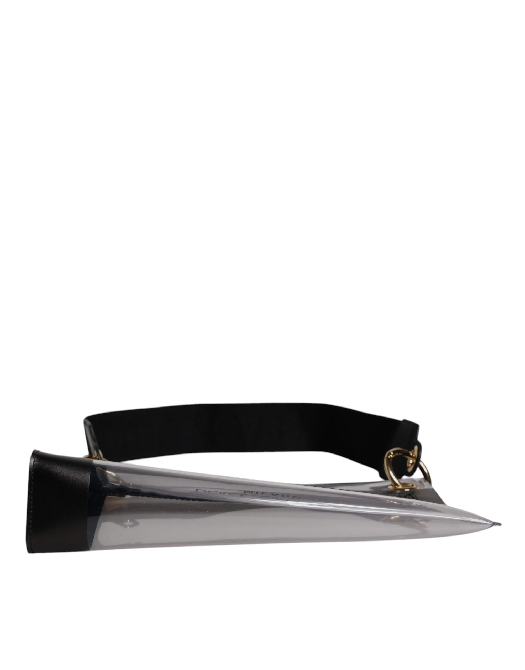 Dolce &amp; Gabbana Clear PVC Leather Pouch Shoulder Strap Bag