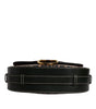 Dolce &amp; Gabbana Black Brown Leopard Leather Shoulder Strap Bag