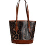 Dolce & Gabbana Brown Leopard Leather Shoulder Strap Tote Bag