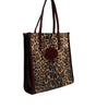 Dolce & Gabbana Brown Leopard Leather Shoulder Strap Tote Bag