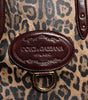Dolce & Gabbana Brown Leopard Leather Shoulder Strap Tote Bag