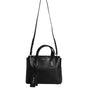 Dolce & Gabbana Black Calf Leather Logo Plaque Shoulder Handbag Bag