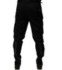 Dolce &amp; Gabbana Black Cotton Cargo Tapered Pants