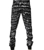 Dolce &amp; Gabbana Black Cotton Logo Print Straight Denim Jeans