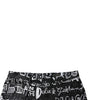 Dolce &amp; Gabbana Black Cotton Logo Print Straight Denim Jeans