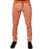 Dolce &amp; Gabbana Orange Tie Dye Cotton Skinny Men Denim Jeans