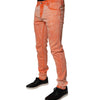 Dolce &amp; Gabbana Orange Tie Dye Cotton Skinny Men Denim Jeans
