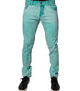 Dolce &amp; Gabbana Green Tie Dye Cotton Skinny Men Denim Jeans