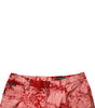 Dolce &amp; Gabbana Red Tie Dye Cotton Skinny Men Denim Jeans