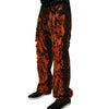 Dolce &amp; Gabbana Black Red Tie Dye Cotton Straight Denim Jeans