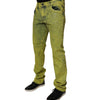 Dolce &amp; Gabbana Yellow Cotton Stretch Skinny Men Denim Jeans
