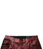 Dolce &amp; Gabbana Red Leopard Cotton Straight Men Denim Jeans