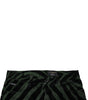 Dolce &amp; Gabbana Black Green Stripes Cotton Skinny Denim Jeans