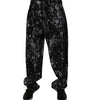 Dolce &amp; Gabbana Black Tie Dye Cotton Straight Men Denim Jeans