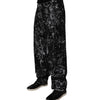 Dolce &amp; Gabbana Black Tie Dye Cotton Straight Men Denim Jeans