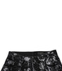Dolce &amp; Gabbana Black Tie Dye Cotton Straight Men Denim Jeans
