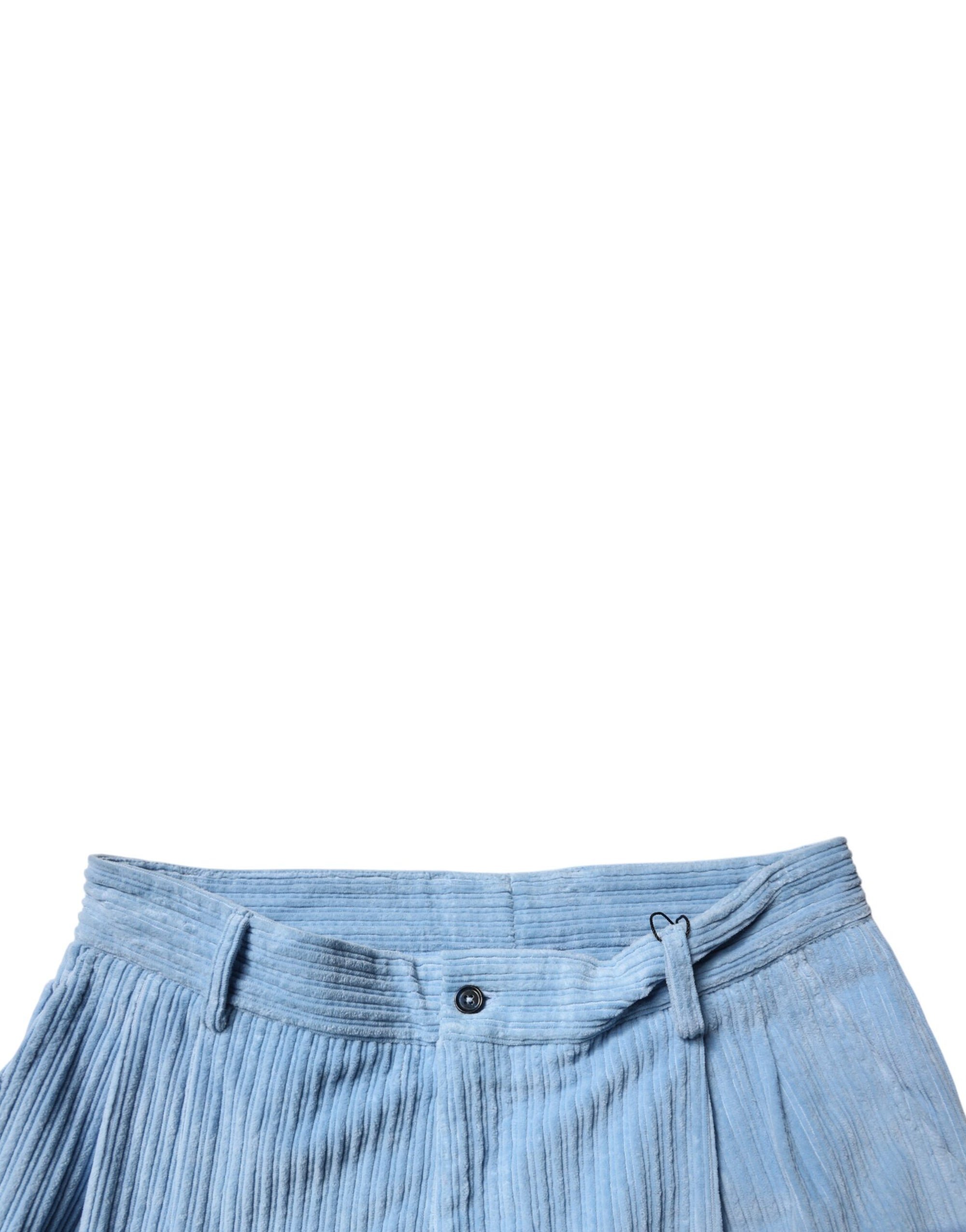 Dolce &amp; Gabbana Light Blue Corduroy Cotton Skinny Denim Jeans