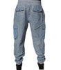 Dolce &amp; Gabbana Light Blue Cotton Jogger Cargo Men Denim Pants