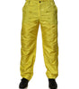 Dolce &amp; Gabbana Yellow DG Monogram Polyester Straight Pants