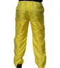 Dolce &amp; Gabbana Yellow DG Monogram Polyester Straight Pants