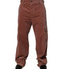 Dolce &amp; Gabbana Brown Corduroy Cotton Cargo Men Denim Jeans